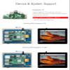 5inch IPS Touchscreen for Raspberry Pi DSI LCD Screen 800480 Capacitive Touch Display Support Raspberry Pi 4B 3B+ 3A+ 3B 2B B+ A+ CM3/3+/4 Compatible with RasPi OS/Ubuntu/Kali/WIN10 IoT/Retropie view 4