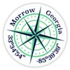 Morrow Georgia 2-Inch Vinyl Decal Sticker Latitude Longitude Compass Design view 1
