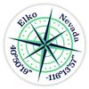 Elko Nevada 2-Inch Vinyl Decal Sticker Latitude Longitude Compass Design view 1