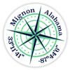 Mignon Alabama 2-Inch Vinyl Decal Sticker Latitude Longitude Compass Design view 1