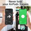 2 in 1 Protective Case Combo Set Compatible for Apple AirPods 3(2021) AirTag, GPS Tracker Holder with 2 PCS TPU Screen Protector&Keychain, Soft Silicone Anti-Lost Anti-Scratch Skin Cover(Cyan) view 3