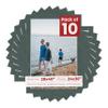 28x40 Mat for 24x36 Photo - Precut Dark Grey Suede Picture Matboard for Frames 28 x 40 Inches - Bevel Cut to Display Art 24 x 36 Inches - Acid Free Pack of 10 MATS with Backing Boards & Clear Bags view 1