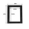 28x40 Mat for 24x36 Photo - Precut Dark Grey Suede Picture Matboard for Frames 28 x 40 Inches - Bevel Cut to Display Art 24 x 36 Inches - Acid Free Pack of 10 MATS with Backing Boards & Clear Bags view 4