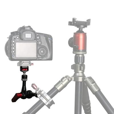 BGNing 7 inch Magic Arm, Adjustable Magic Articulated Arm with 1/4 Screw A-rri Locating Pin for DSLR Camera Cage LCD Monitor DV Monitor LED Light (Silver)