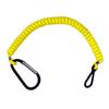 8M0092850 Boat Kill Switch Lanyard Replacement for Mercruiser Marine Boat Emergency Stop Switch Safety Lanyard Cord49 Inch/125 Long -Replace 15920T54 15920A54 (Aluminum Alloy Clip Yellow 1Pcs) view 1