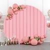 Yeele 6x6ft Pink Wood Board Round Backdrop Rustic Wooden Plank Photography Background Polyester Fabric Circle Backdrop Cover for Bridal Shower Wedding Birthday Party Decorations YouTube Photo Prop view 2