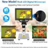 Microscope Accessories Kit 7" LCD Digital Microscope 10-1200X Magnification 1080P 12MP Video Microscope Camera with Metal Stand 8 LED Microscope Slides (Magnification : 1200X) view 2