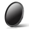 GREEN.L 46mm Variable ND Filter, Ultra Slim ND2 to ND400 (1-9 Stops) Adjustable Neutral Density Filter for Camera Lens view 1