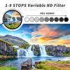 GREEN.L 46mm Variable ND Filter, Ultra Slim ND2 to ND400 (1-9 Stops) Adjustable Neutral Density Filter for Camera Lens view 2