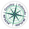 Greeley Colorado 2-Inch Vinyl Decal Sticker Latitude Longitude Compass Design view 1