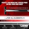 DS18 JL-Tube/BK Mounting Tube Adjustable Width 42"- 44" Compatible with Jeep JL & JLU - Perfect for Mounting Towers/Pods Speakers On Roll Bars and Cages - Update Your Sound System view 3