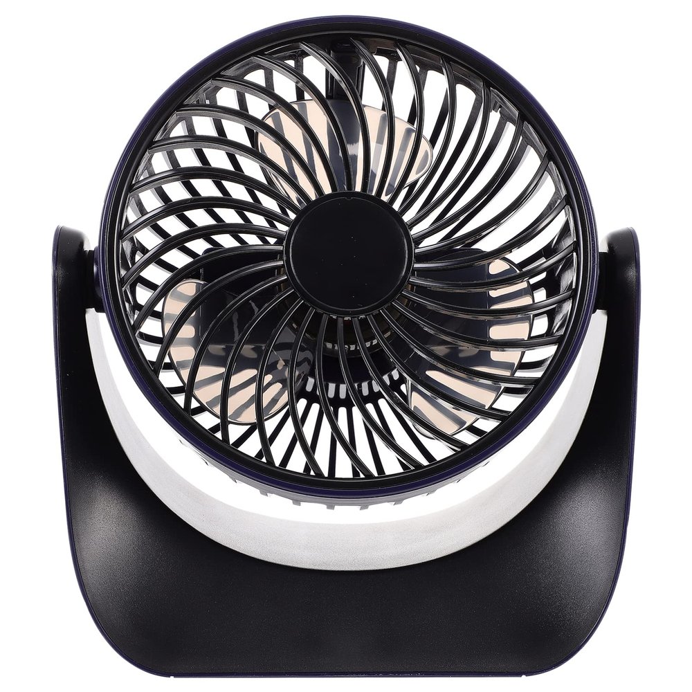 MAGICLULU 1set Usb Desk Fan Portable Cooling Fan Circulator for Home Office Travel Compact Design Rechargeable for Camping and Outdoor Use Deep Sea