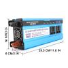 Niczu DC 12V 24V 48V 60V to 220V Modified Sine Wave Inverter 3000W 4000W 5000W Vehicle Home Power Voltage Converter with Double Digital Display Screen,5000W-12V view 2