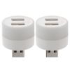 OSALADI USB Hub 2-Port Extender with Built-in Night Light USB Powered Splitter for Computer and Car Ambient Lighting Portable Led Illumination Light for Indoor Use view 3