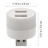 OSALADI USB Hub 2-Port Extender with Built-in Night Light USB Powered Splitter for Computer and Car Ambient Lighting Portable Led Illumination Light for Indoor Use view 4