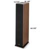Focal Vestia No3 Slender 3-Way Floorstanding Loudspeaker Finished in Dark Wood - Sold Individually view 4