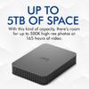 LaCie Mobile Drive Secure, 5 TB, Portable External Hard Drive 2.5 Inch Mac & PC Space Grey (STLR5000400) view 2