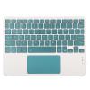 10 Inch Ultra Silent Portable Bluetooth Keyboard With Touchpad, Mini Ergonomic for Laptop, Tablet, Smartphone, Computer (Green) view 1
