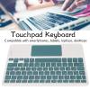 10 Inch Ultra Silent Portable Bluetooth Keyboard With Touchpad, Mini Ergonomic for Laptop, Tablet, Smartphone, Computer (Green) view 3