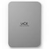 LaCie Mobile Drive, 5TB, External Hard Drive Portable - Moon Silver, USB-C 3.2, for PC and Mac, Post-Consumer Recycled, with Adobe All Apps Plan (STLP5000400) view 1