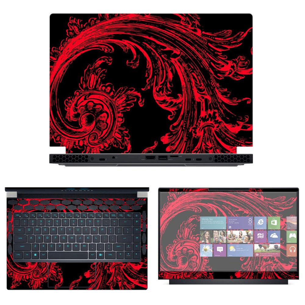Decalrus - Protective Decal Skin Sticker for The Alienware x14 R1 14 (14" Screen) case Cover wrap ALx14_R1-127