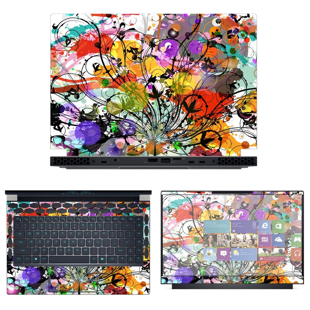 Decalrus - Protective Decal Skin Sticker for The Alienware x14 R1 14 (14" Screen) case Cover wrap ALx14_R1-30