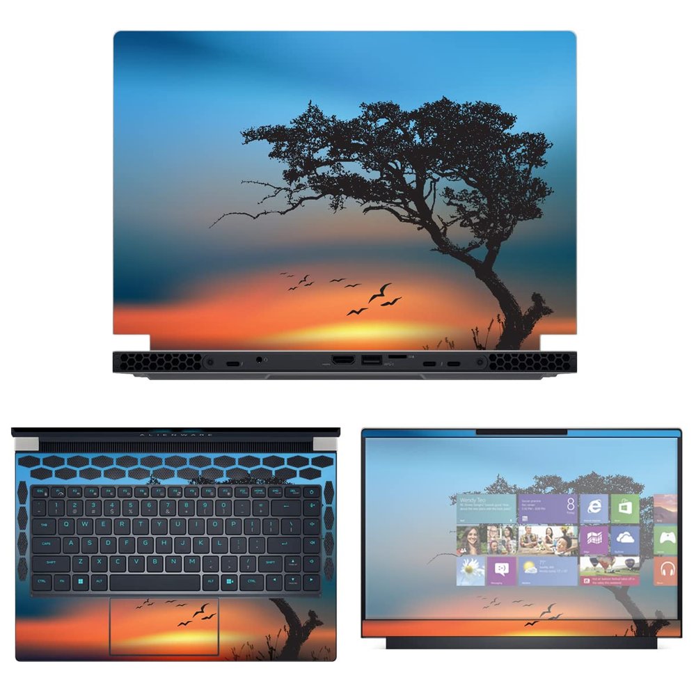 Decalrus - Protective Decal Skin Sticker for The Alienware x14 R1 14 (14" Screen) case Cover wrap ALx14_R1-59