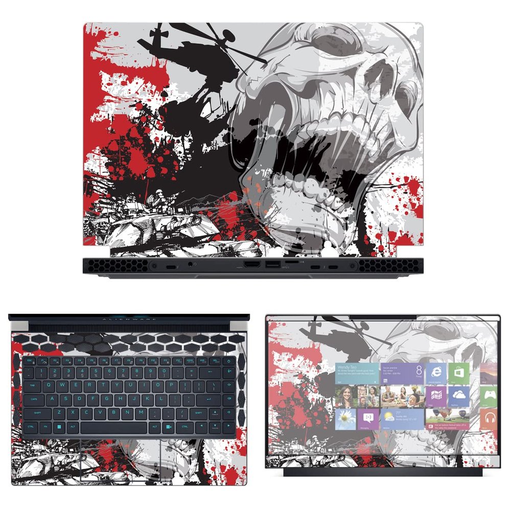 Decalrus - Protective Decal Skin Sticker for The Alienware x14 R1 14 (14" Screen) case Cover wrap ALx14_R1-9