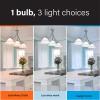 Feit Electric LED Three-Color Selectable, Built-in Motion Sensor Intellibulb - A19 with an E26 Medium Base Light Bulb - 60W Equivalent - 15 Year Life - 800 Lumen - 2700K, 4000K and 5000K view 4