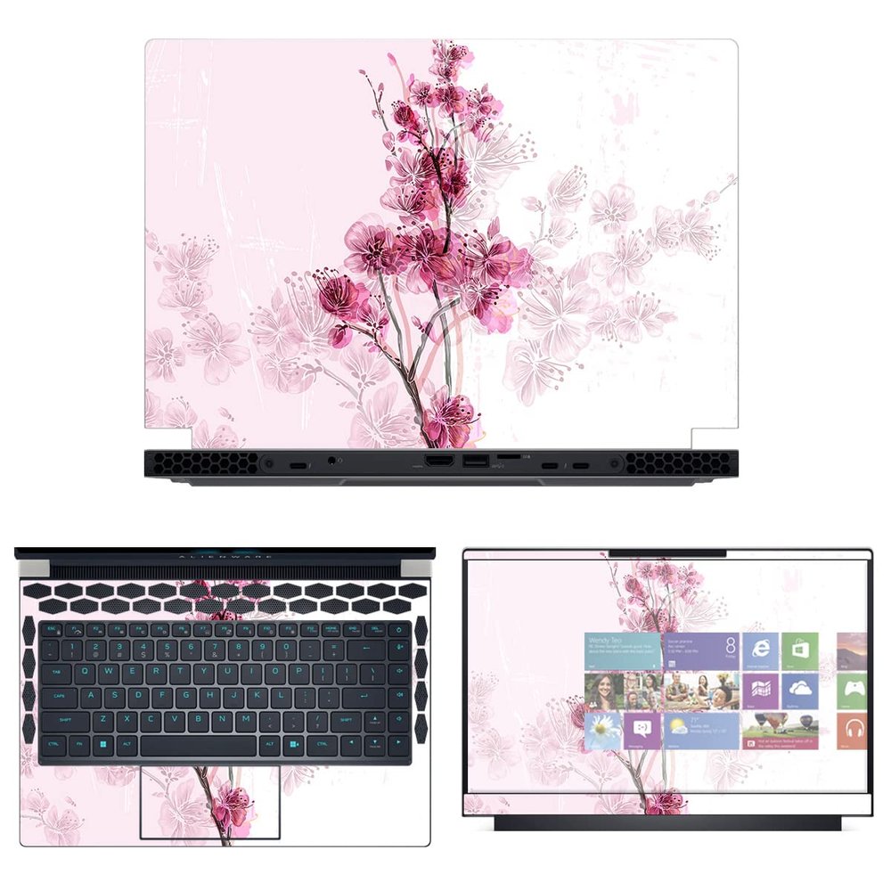 Decalrus - Protective Decal Skin Sticker for The Alienware x14 R1 14 (14" Screen) case Cover wrap ALx14_R1-125