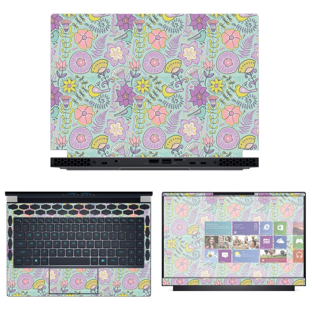 Decalrus - Protective Decal Skin Sticker for The Alienware x14 R1 14 (14" Screen) case Cover wrap ALx14_R1-206