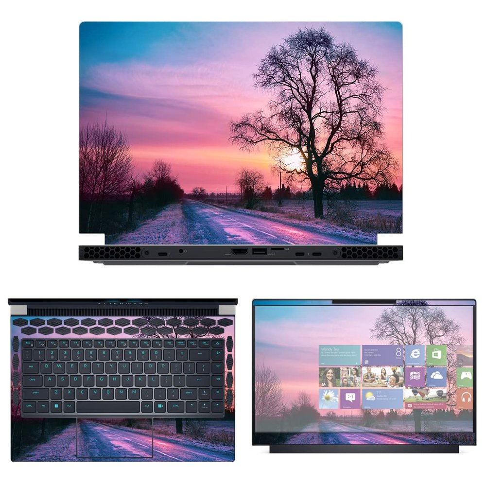 Decalrus - Protective Decal Skin Sticker for The Alienware x14 R1 14 (14" Screen) case Cover wrap ALx14_R1-259