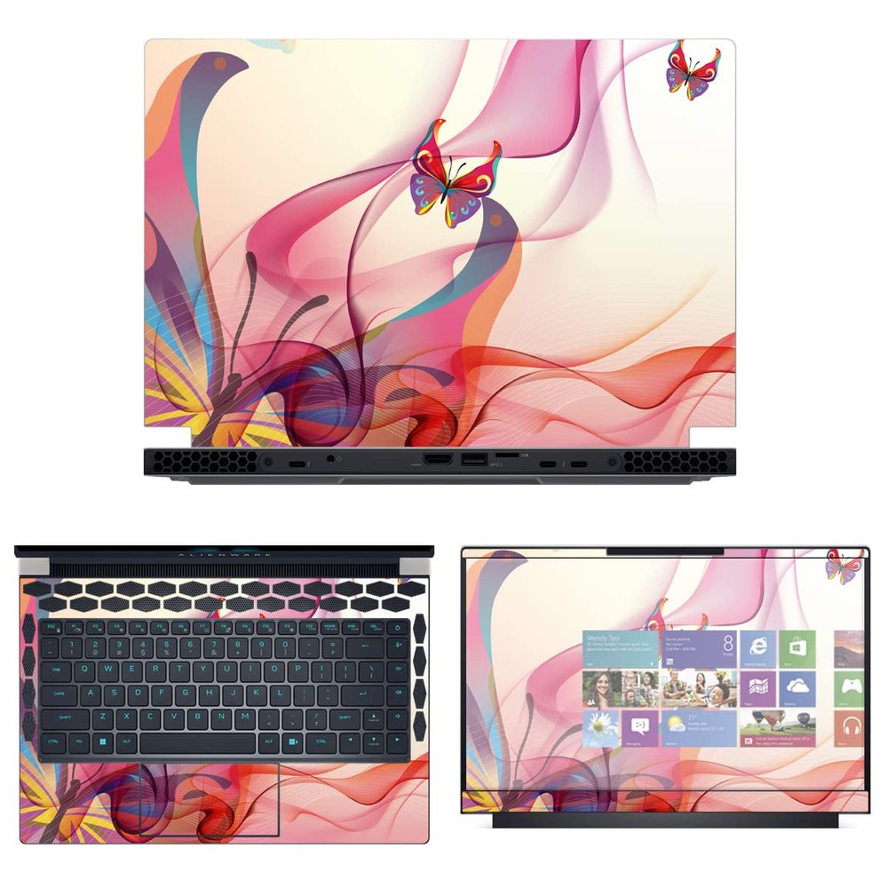 Decalrus - Protective Decal Skin Sticker for The Alienware x14 R1 14 (14" Screen) case Cover wrap ALx14_R1-31