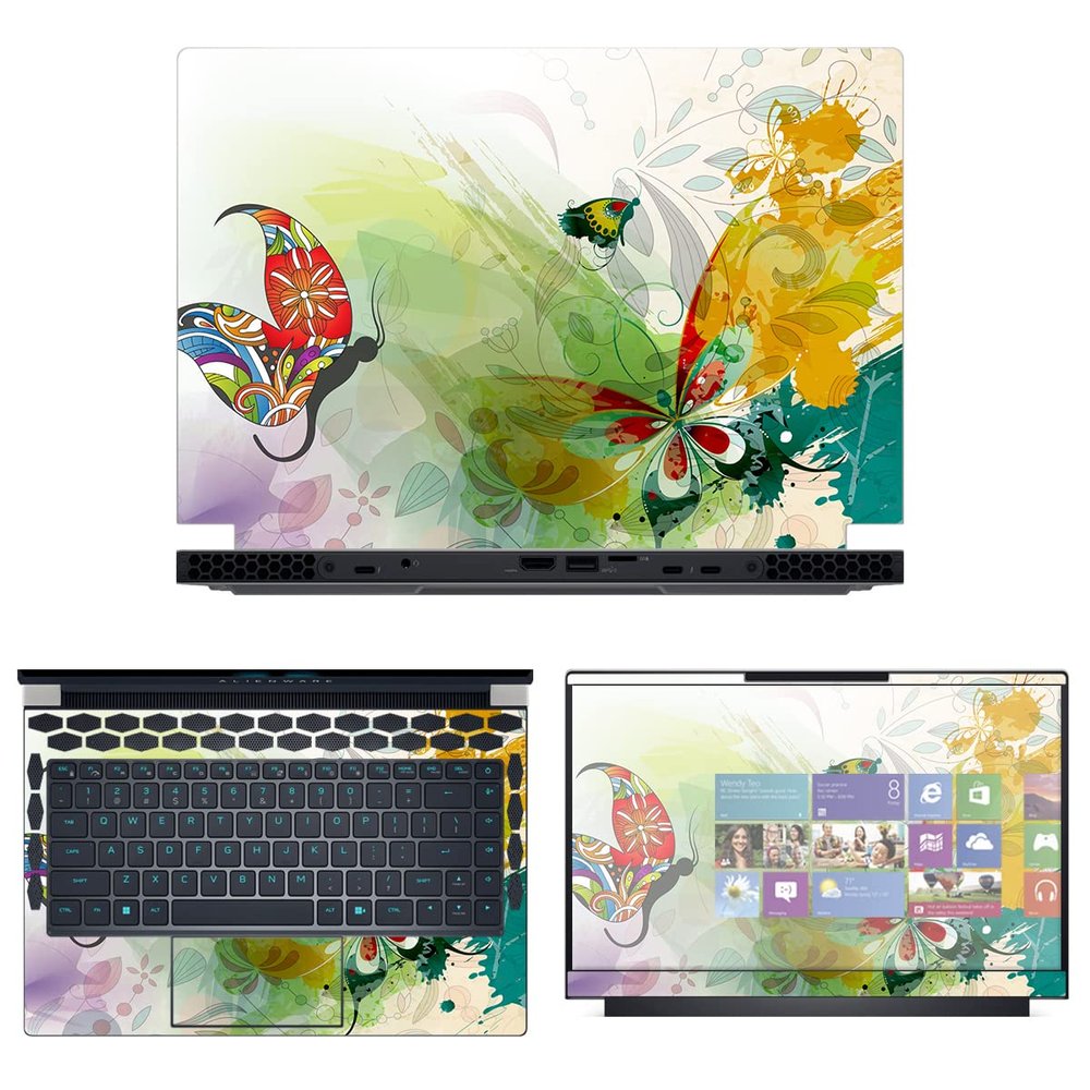 Decalrus - Protective Decal Skin Sticker for The Alienware x14 R1 14 (14" Screen) case Cover wrap ALx14_R1-116
