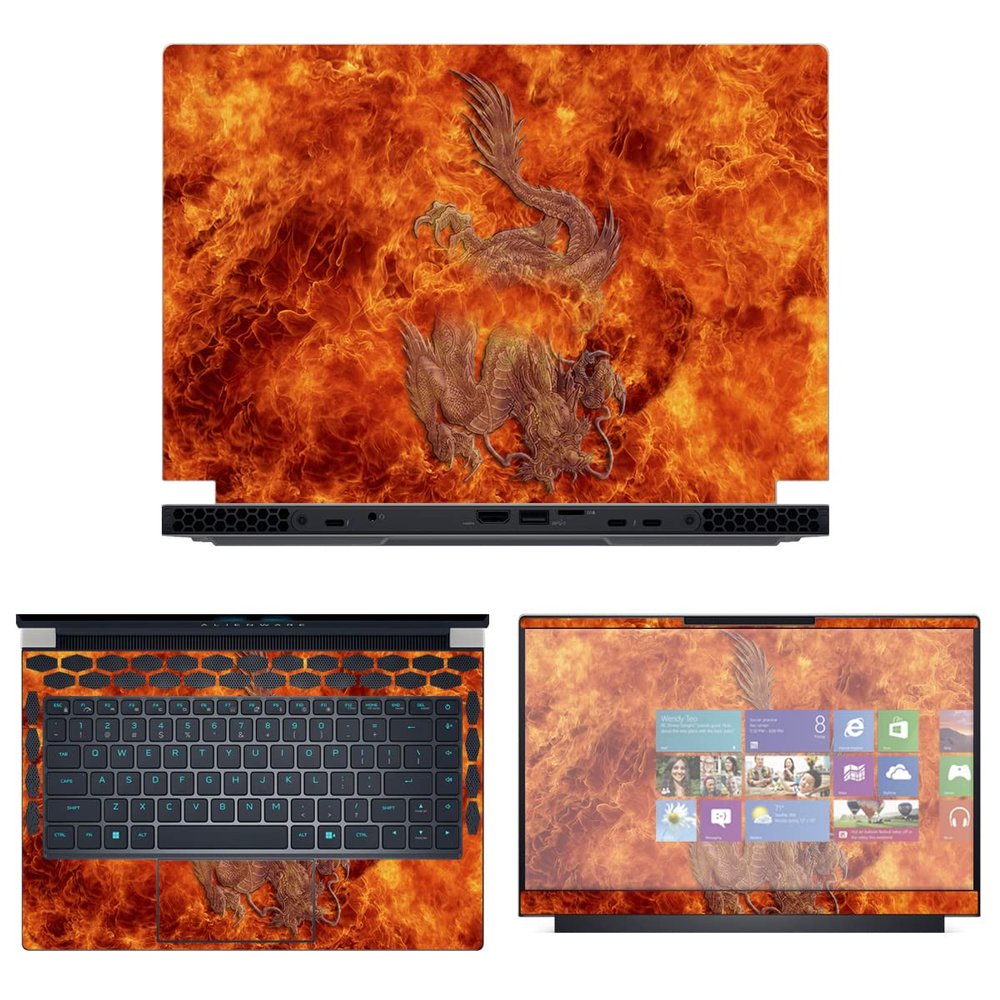 Decalrus - Protective Decal Skin Sticker for The Alienware x14 R1 14 (14" Screen) case Cover wrap ALx14_R1-133