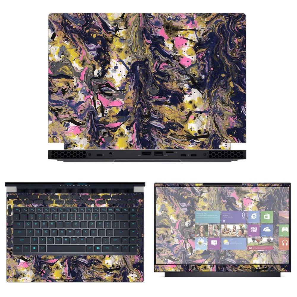 Decalrus - Protective Decal Skin Sticker for The Alienware x14 R1 14 (14" Screen) case Cover wrap ALx14_R1-247
