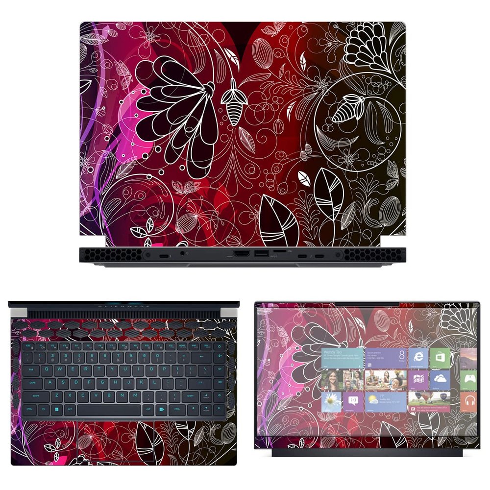 Decalrus - Protective Decal Skin Sticker for The Alienware x14 R1 14 (14" Screen) case Cover wrap ALx14_R1-104
