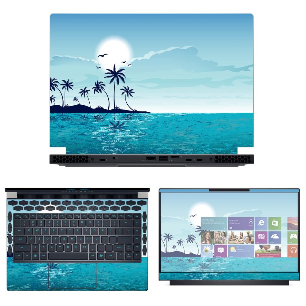 Decalrus - Protective Decal Skin Sticker for The Alienware x14 R1 14 (14" Screen) case Cover wrap ALx14_R1-96