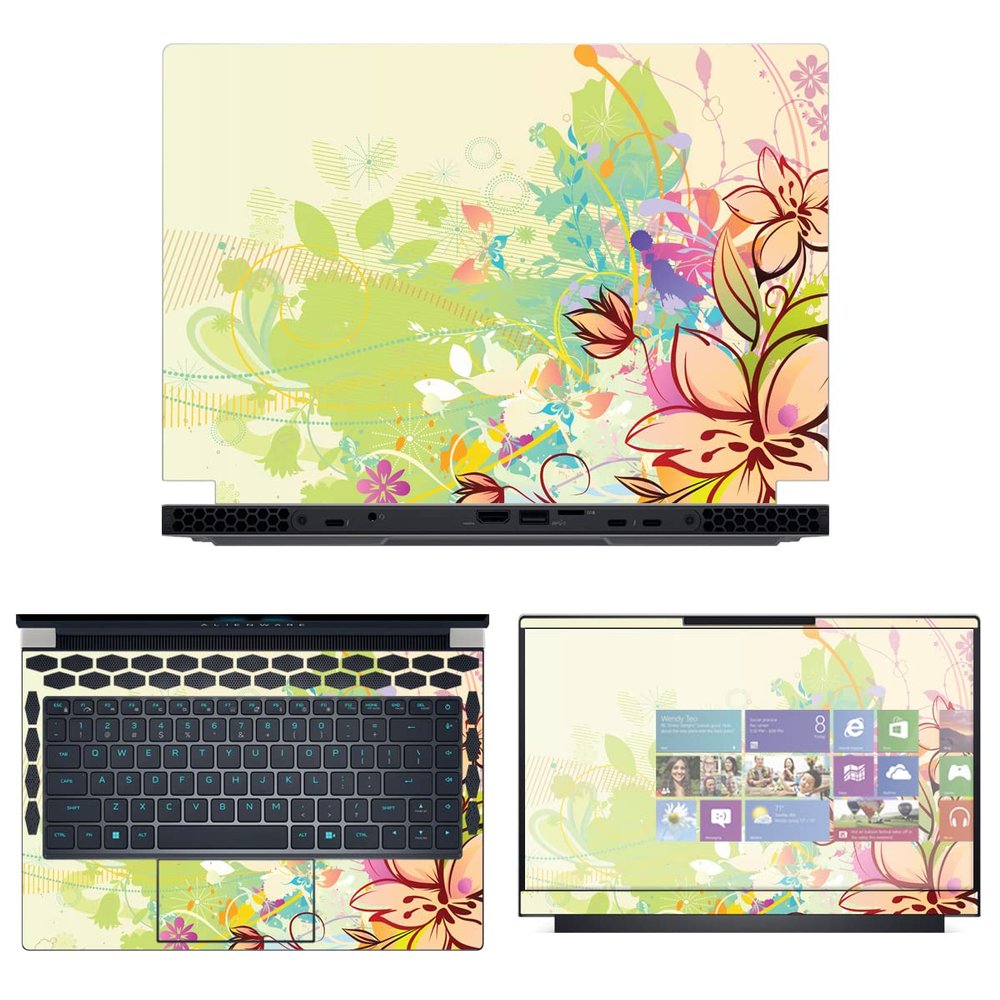 Decalrus - Protective Decal Skin Sticker for The Alienware x14 R1 14 (14" Screen) case Cover wrap ALx14_R1-36