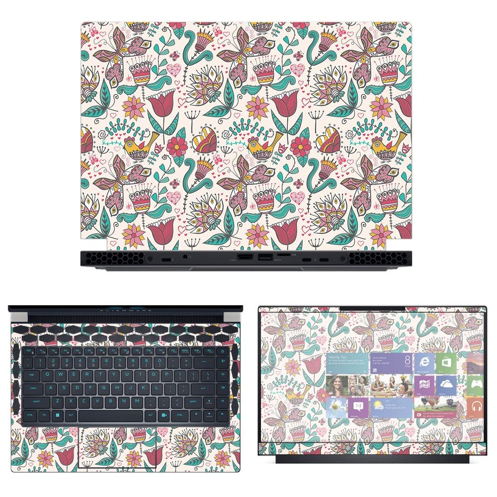 Decalrus - Protective Decal Skin Sticker for The Alienware x14 R1 14 (14" Screen) case Cover wrap ALx14_R1-166