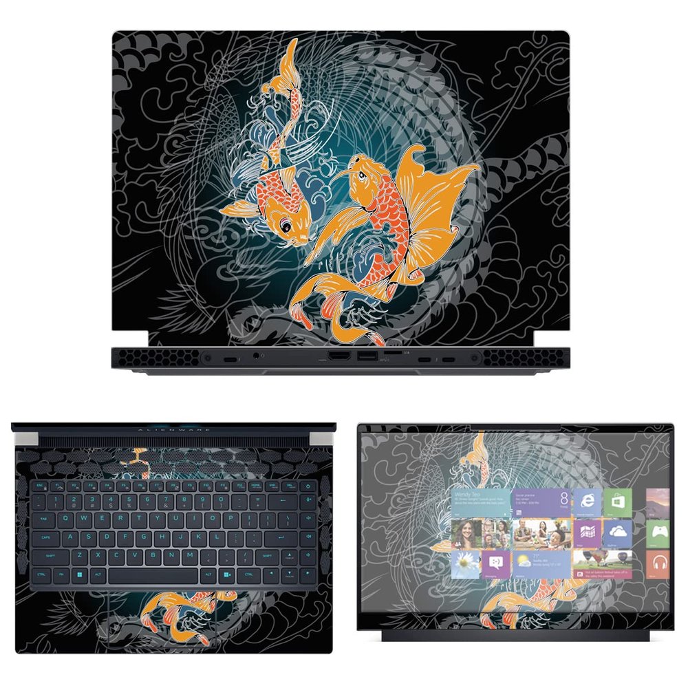 Decalrus - Protective Decal Skin Sticker for The Alienware x14 R1 14 (14" Screen) case Cover wrap ALx14_R1-42