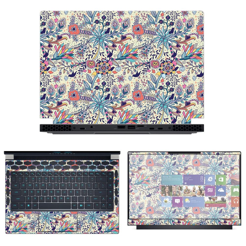 Decalrus - Protective Decal Skin Sticker for The Alienware x14 R1 14 (14" Screen) case Cover wrap ALx14_R1-222