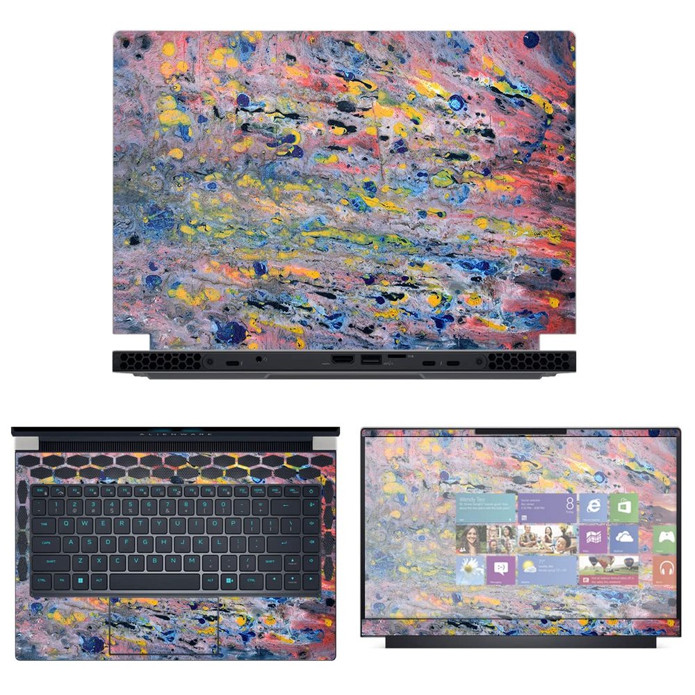Decalrus - Protective Decal Skin Sticker for The Alienware x14 R1 14 (14" Screen) case Cover wrap ALx14_R1-240