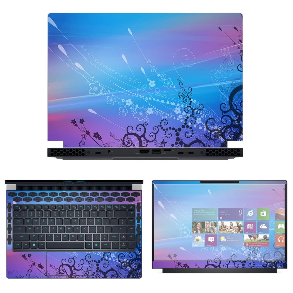 Decalrus - Protective Decal Skin Sticker for The Alienware x14 R1 14 (14" Screen) case Cover wrap ALx14_R1-140
