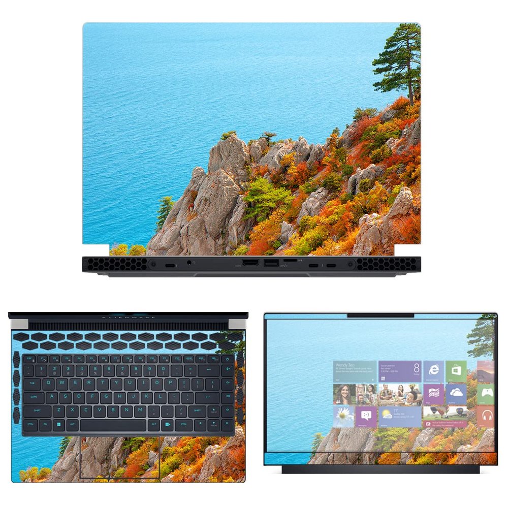 Decalrus - Protective Decal Skin Sticker for The Alienware x14 R1 14 (14" Screen) case Cover wrap ALx14_R1-226