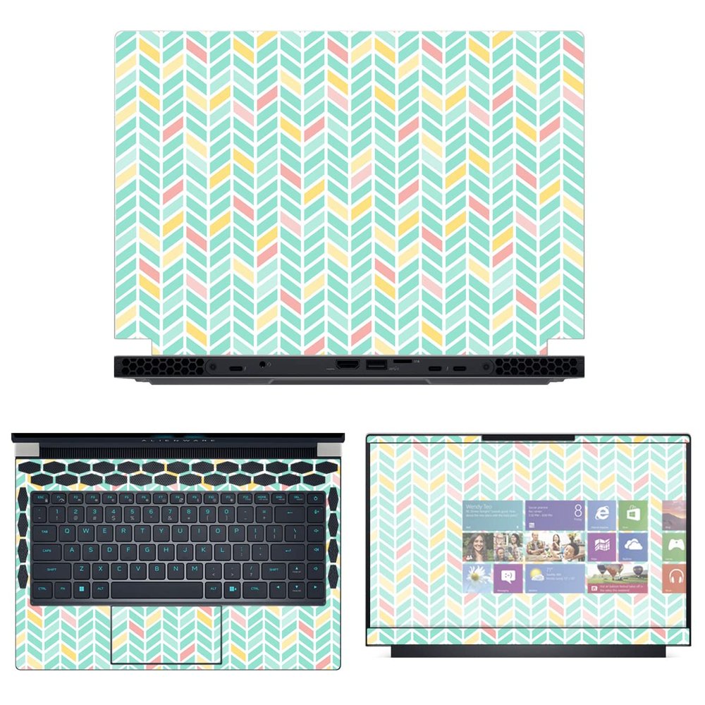 Decalrus - Protective Decal Skin Sticker for The Alienware x14 R1 14 (14" Screen) case Cover wrap ALx14_R1-220