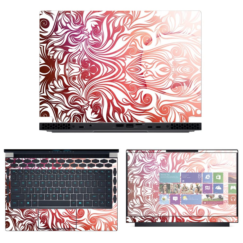 Decalrus - Protective Decal Skin Sticker for The Alienware x14 R1 14 (14" Screen) case Cover wrap ALx14_R1-199