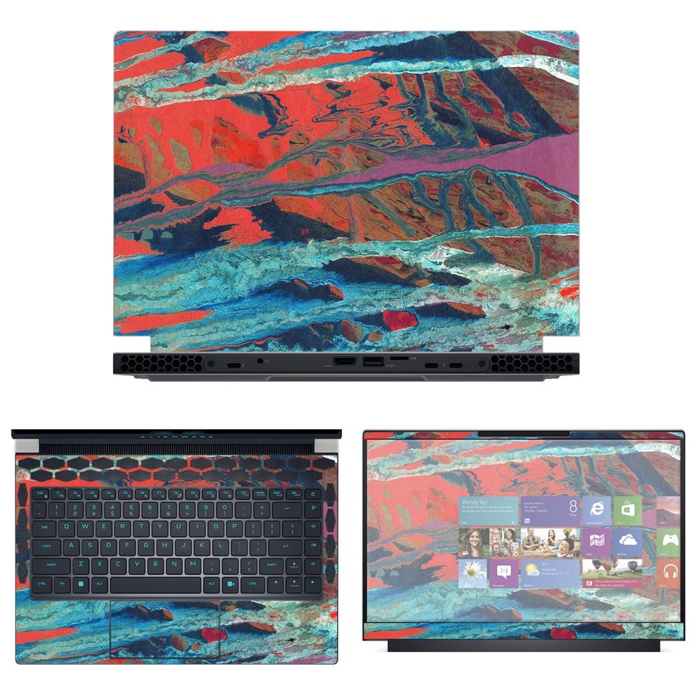 Decalrus - Protective Decal Skin Sticker for The Alienware x14 R1 14 (14" Screen) case Cover wrap ALx14_R1-238