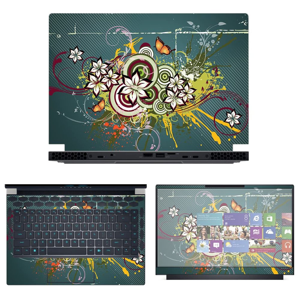 Decalrus - Protective Decal Skin Sticker for The Alienware x14 R1 14 (14" Screen) case Cover wrap ALx14_R1-181