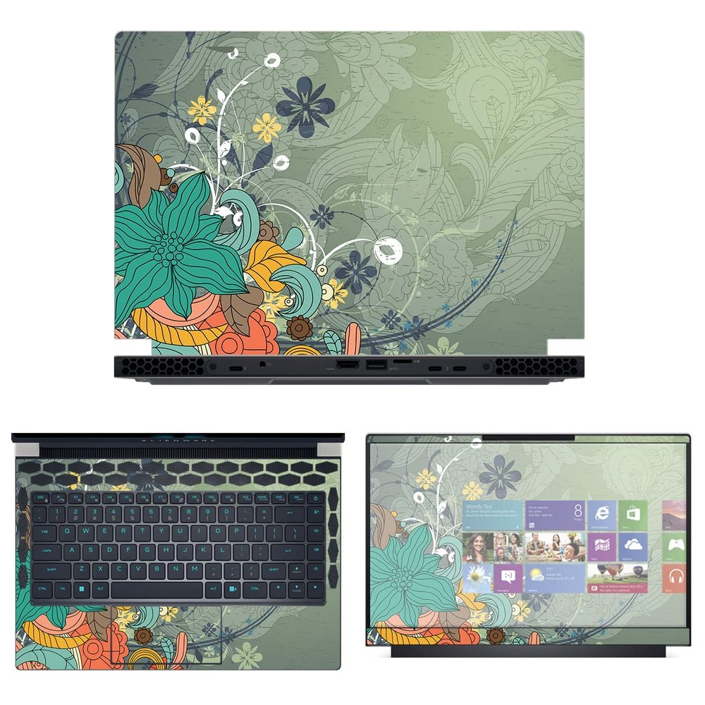 Decalrus - Protective Decal Skin Sticker for The Alienware x14 R1 14 (14" Screen) case Cover wrap ALx14_R1-109